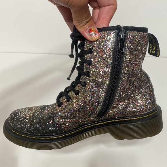 Dr. Martens 1460 Rainbow Glitter Boots - Picture 9 of 14